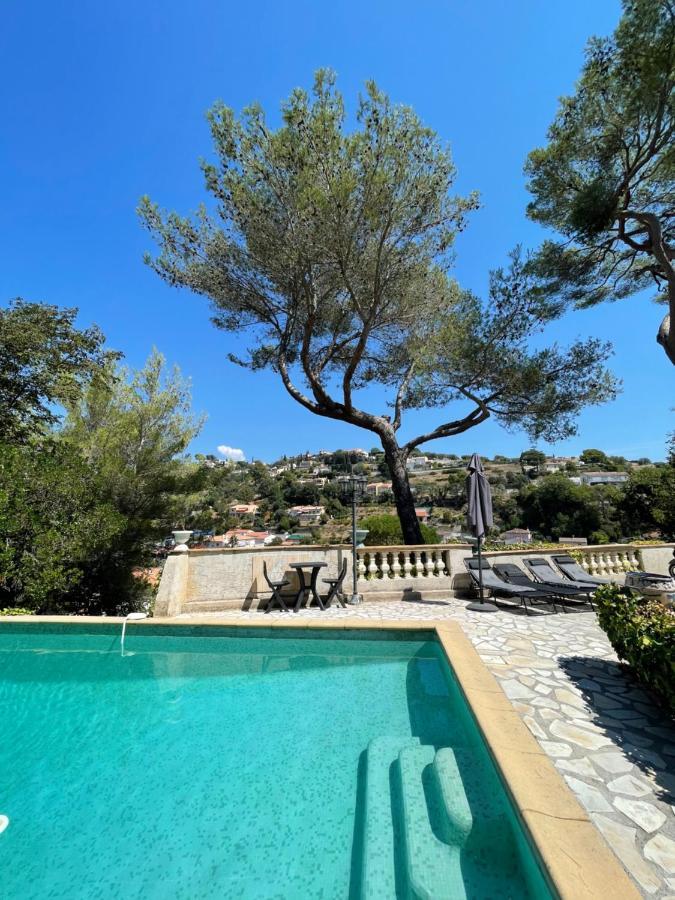 Appartement Bas De Villa Avec Piscine Privee Partagee Proche Bord De Mer Cagnes-sur-Mer Eksteriør billede